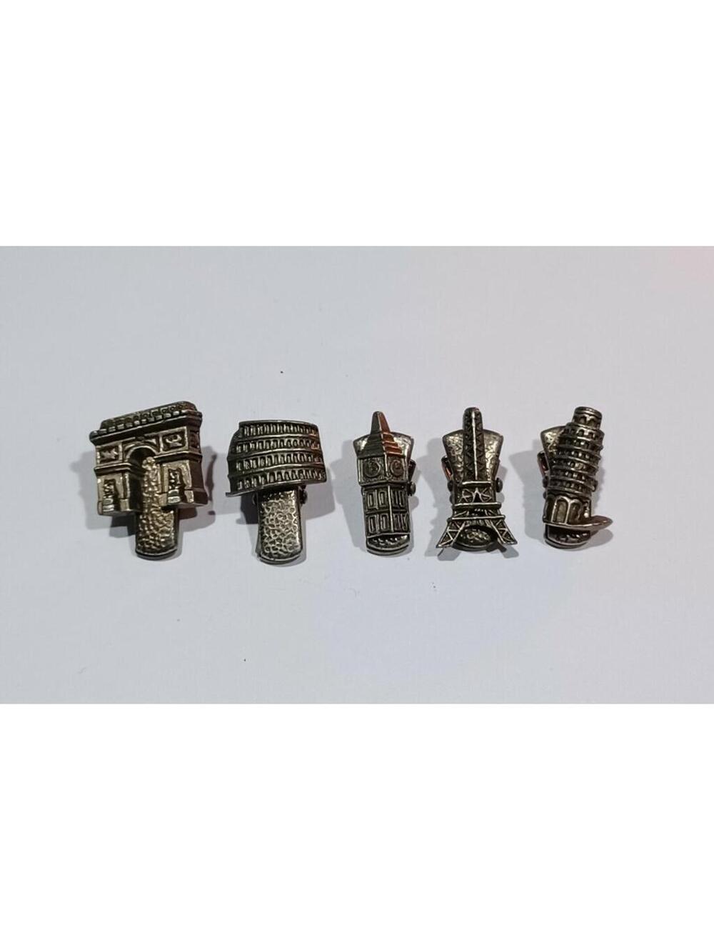 Set of 5 Clips Holder Fastener Napkin Bib Sweater Dress Scarf Clip Set Monuments